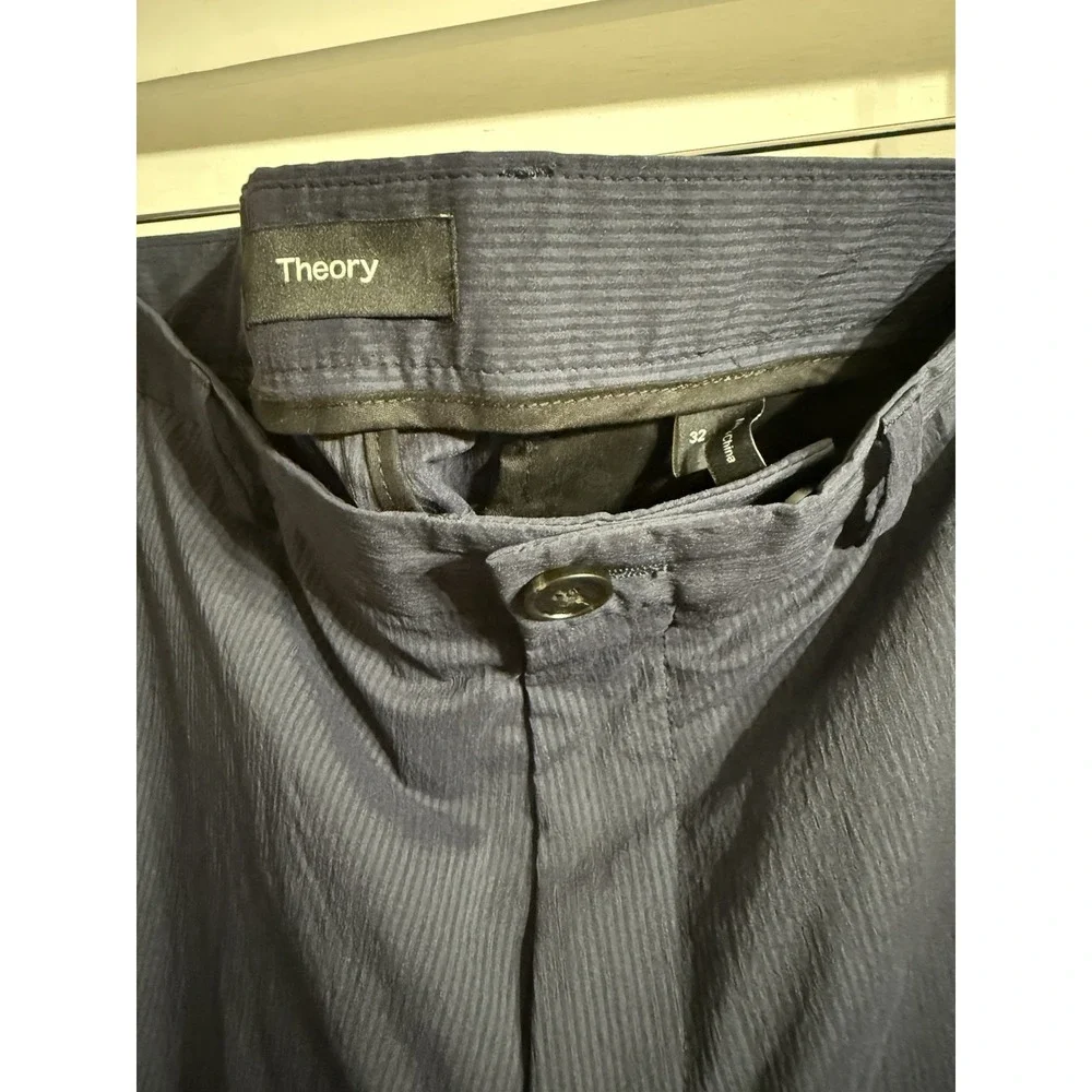 $265 Theory Mayer Baltic Blue Pin Stripe Suit Pants Mens Size 32‎